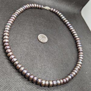 Tahitian Pearl Necklace Huge Button Pearls